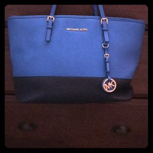 Blue Michael Kors purse